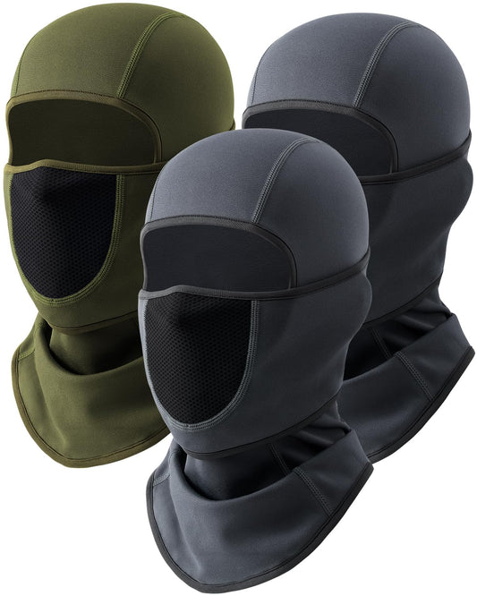 BEACE Fleece Balaclava Winter Face Mask with Movable Deisgn for Cold Weather Skiing Outdoor Work Ice Fishing