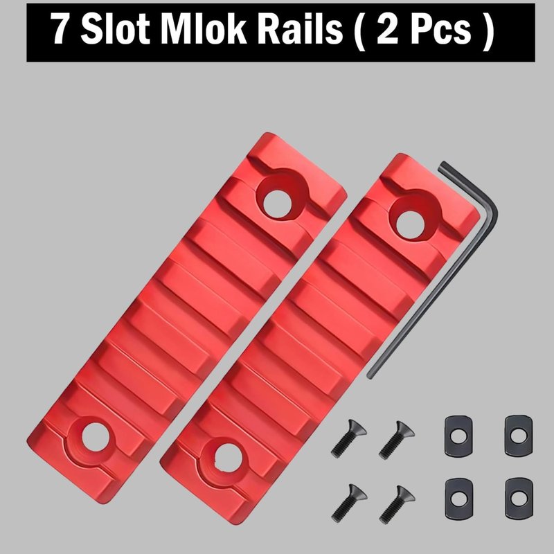 Gotical Combo 5-Slot 7-Slot Rail Picatinny Rail Section Adapter Super Value Pack with Set of Screws Picatinny Rail Combo Accessory