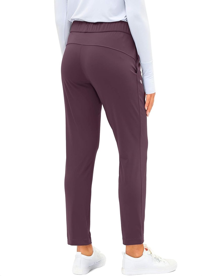 Women's 7/8 Stretch Ankle Sweatpants - Deep Pockets for Golf, Athletic, Lounge & Travel