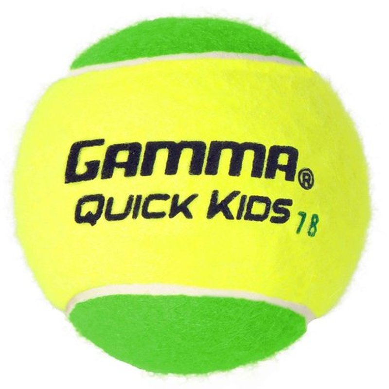 GAMMA Quick Kids 78 Training Tennis Balls for Kids & Beginners, Low-Compression Core Reduces Speed & Bounce, Great for Tennis Practice, USTA & ITF Approved for 10 & Under Tournaments, Box of 48