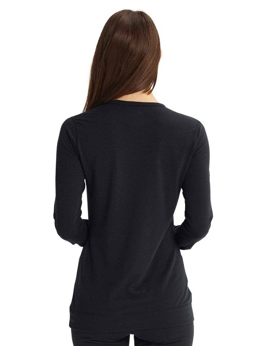 Burton Womens Midweight Crew, True Black New, X-Large