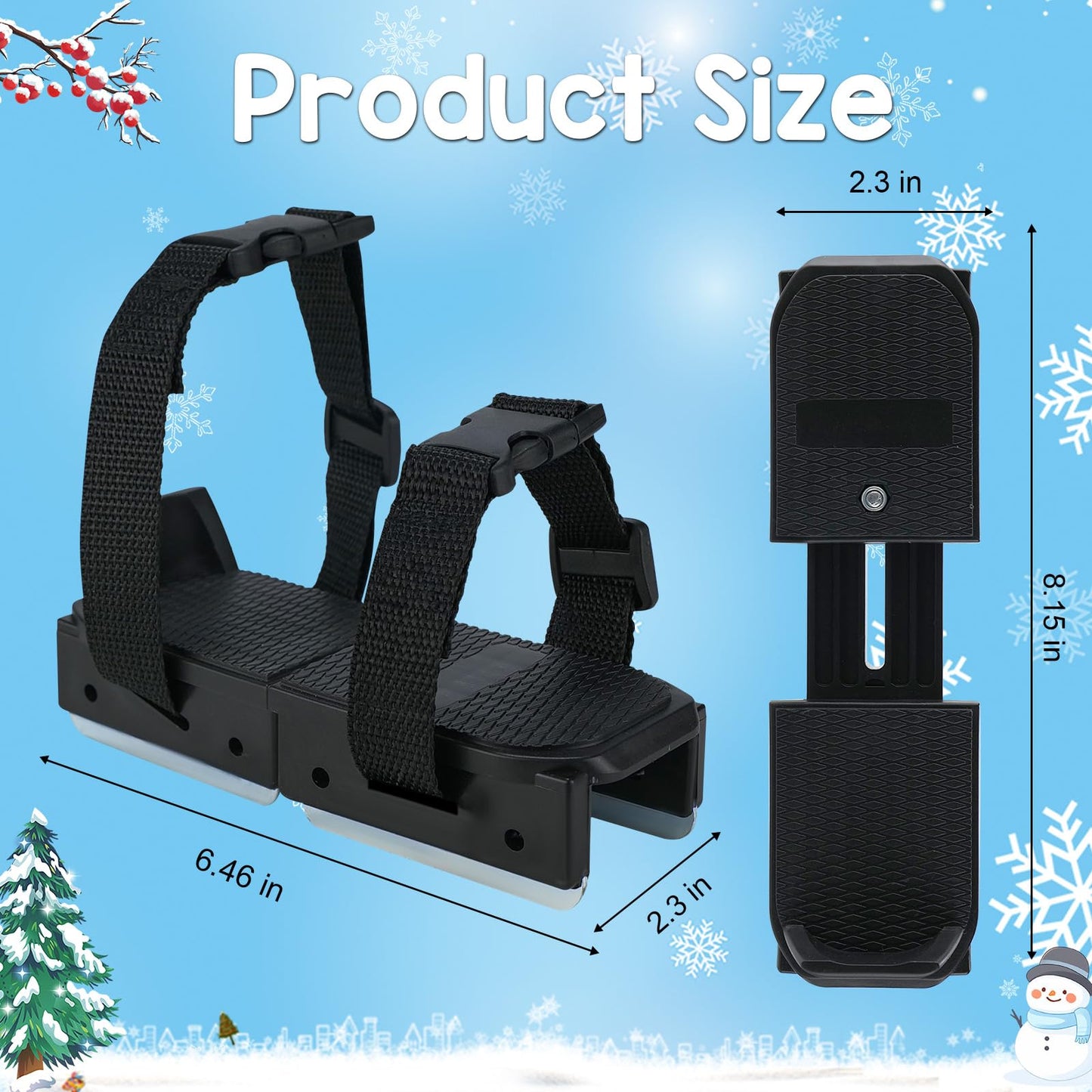 Qiuyanbo Toddler Ice Skates,Adjustable Kids Ice Skates with Durable Hook and Loop Fastener Straps for Toddlers, Junior Skater