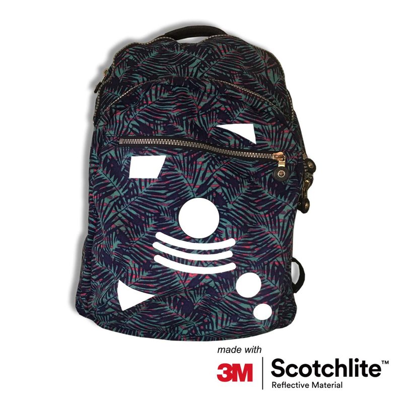 Salzmann 3M Reflective Stickers - Soft Stickers for Backpacks, Bikes, Helmets, prams, etc. - Made with 3M Reflective Material