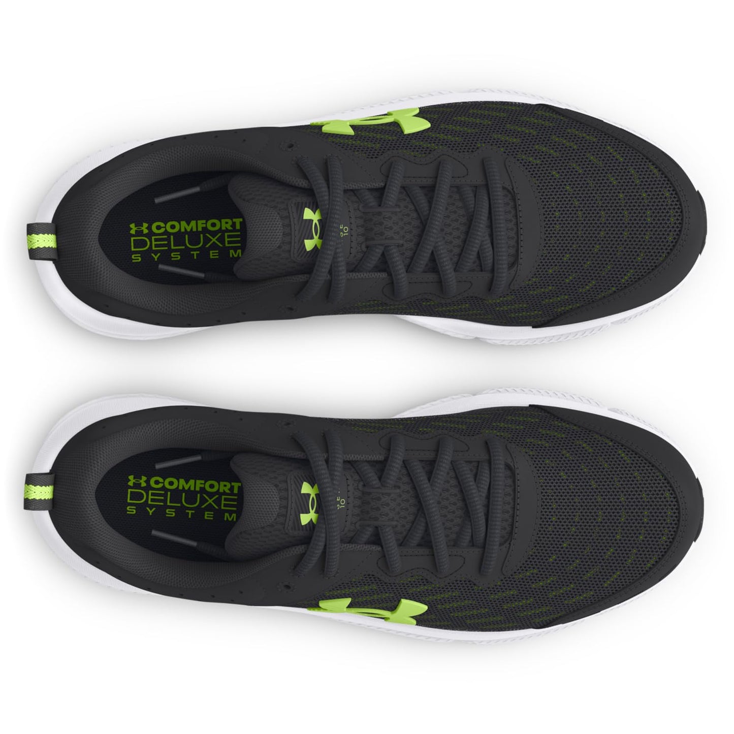 Under Armour Mens Charged Assert 10 Anthracite/Anthracite/Morph Green 12.5 Medium