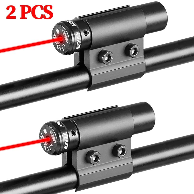 LECPECON Red Dot Laser Sights Compact Tactical Laser Sight Scope with Barrel Clamp Mount for Rifle Shot Gun 2PACK