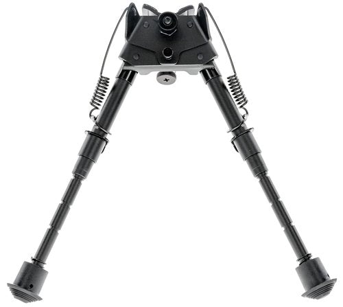 Caldwell XLA Fixed Bipod 6" - 9" with Adjustable Notched Legs and Slim Folding Design for Easy Transport, Rifle Stability, and Target Shooting, Black