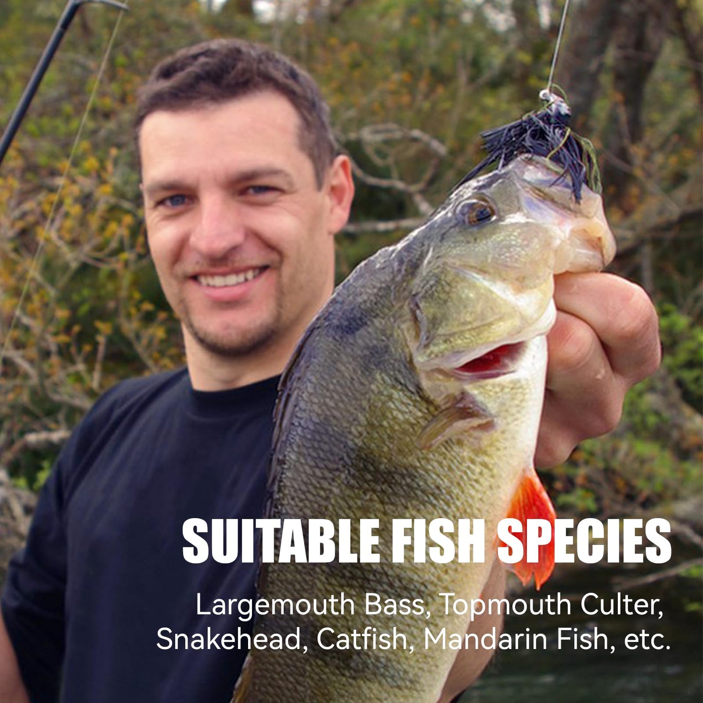LUREBITE Weedless Football Jigs for Bass Fishing