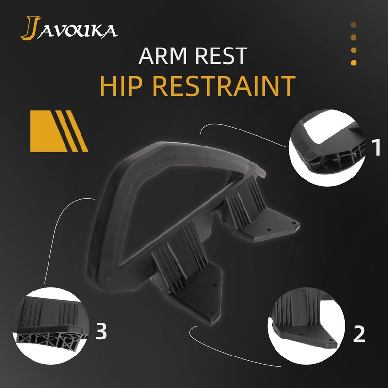 JAVOUKA Golf Cart Arm Rest Hip Restraint Seat Handle for Club Car DS 2000-up Gas & Electric, Driver and Passenger Side, Replaces OE # 103246701 101985501