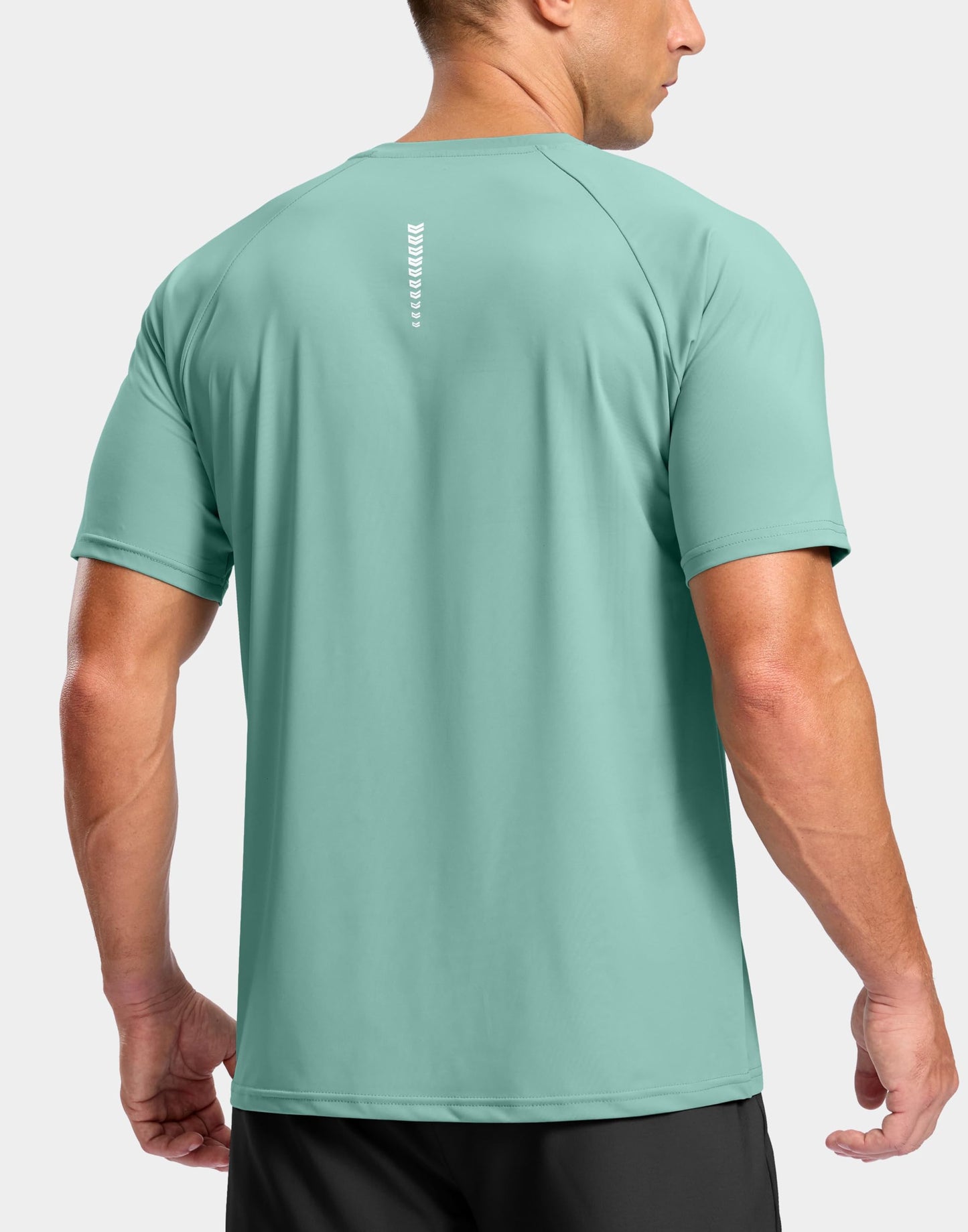 G Gradual Men's Athletic Workout T-Shirts Moisture Wicking Cooling Running Shirts Short Sleeve Performance Tee for Gym Tennis(Jasmine Green,M)