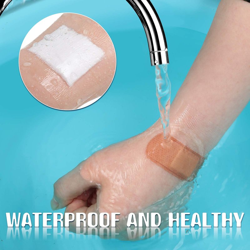 Nuanchu 4 Rolls Transparent Dressing Adhesive Bandage Yard Clear Medical Tape Waterproof Tattoo Tape Cover up for Skin Swimming(2 Inch x 5.47 Yard)
