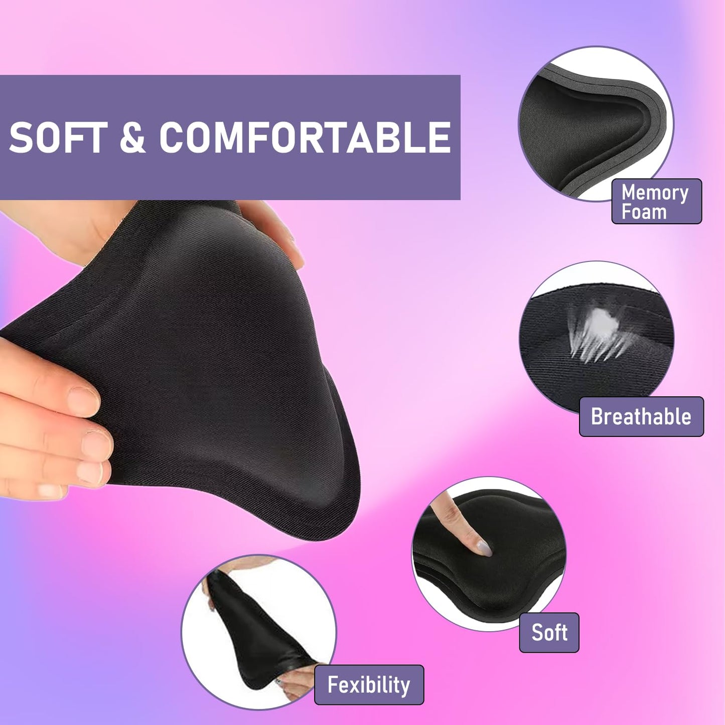 BBL Lipo Foam Back Board for Post-Surgery Recovery - Ergonomic Lumbar Compression Board, Surgeon-Approved Support for Liposuction, BBL, Tummy Tuck & C-Section (8.9" x 5.9" x 0.6", black)
