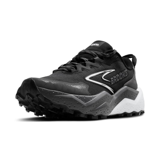 Brooks Men’s Caldera 8 Ultra Trail Running Shoe - Black/Blackened Pearl/White - 15 Medium