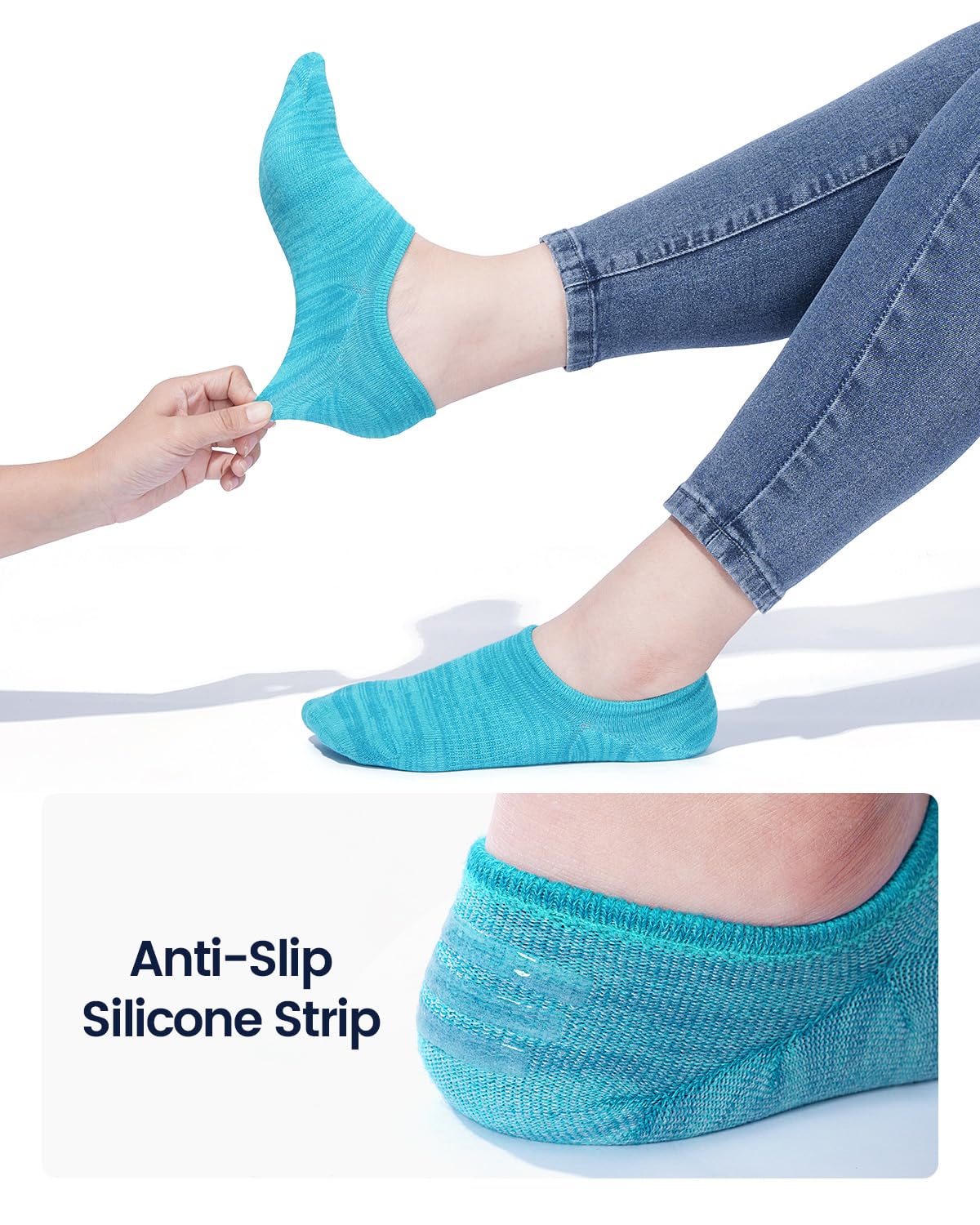IDEGG Women and Men No Show Socks Low Cut Anti-slid Athletic Running Novelty Casual Invisible Liner Socks