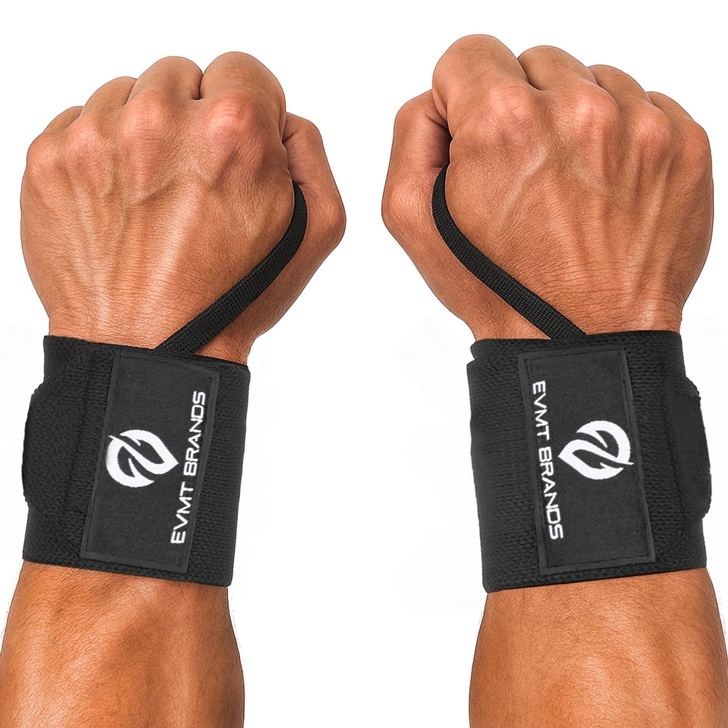 EVMT Premium Wrist Wraps for Weightlifting | Durable Lifting Straps for Enhanced Wrist Support | Perfect for Strength Training, Gym Workouts & General Athletics