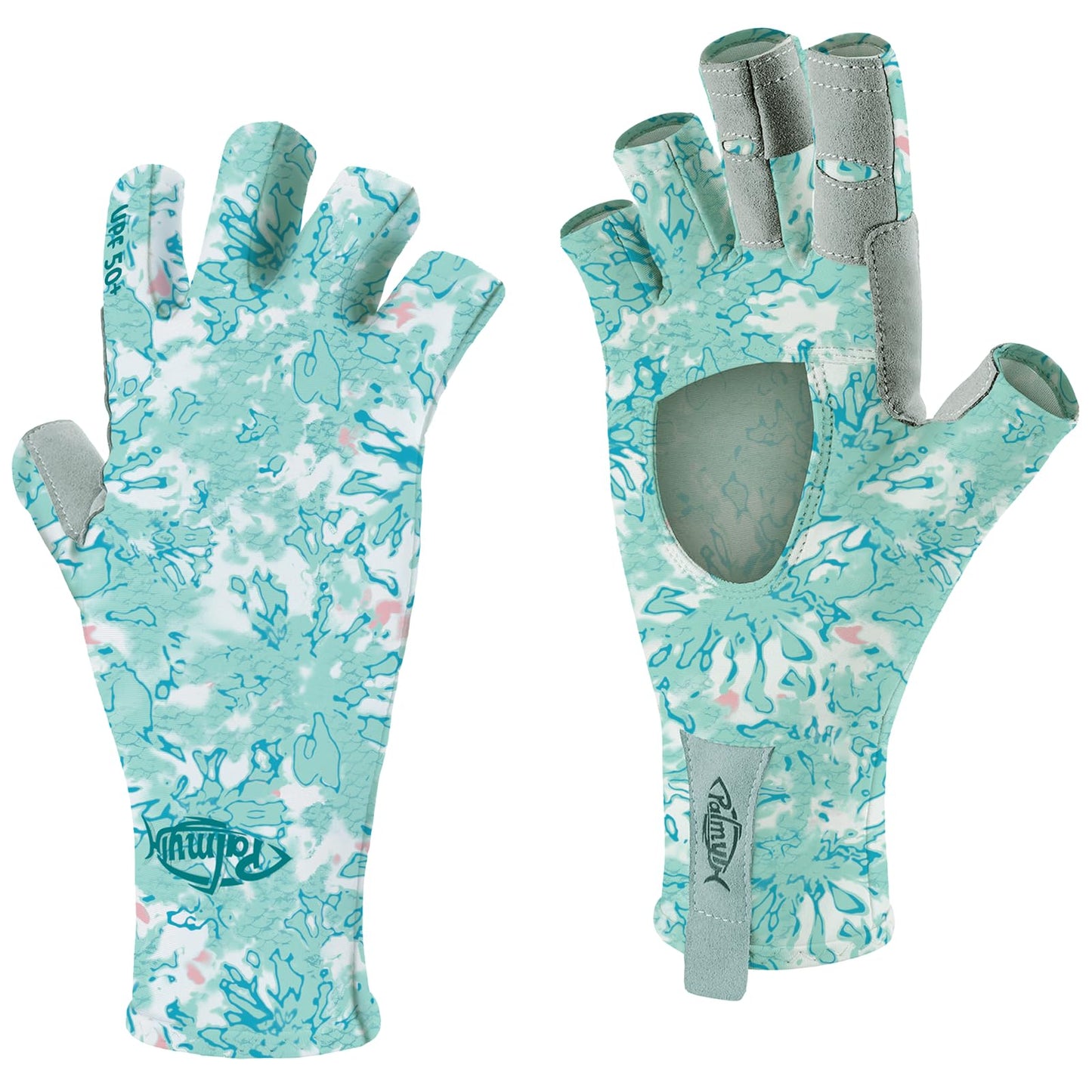 Palmyth UV Protection Fishing Fingerless Gloves UPF50+ Sun Gloves Men Women