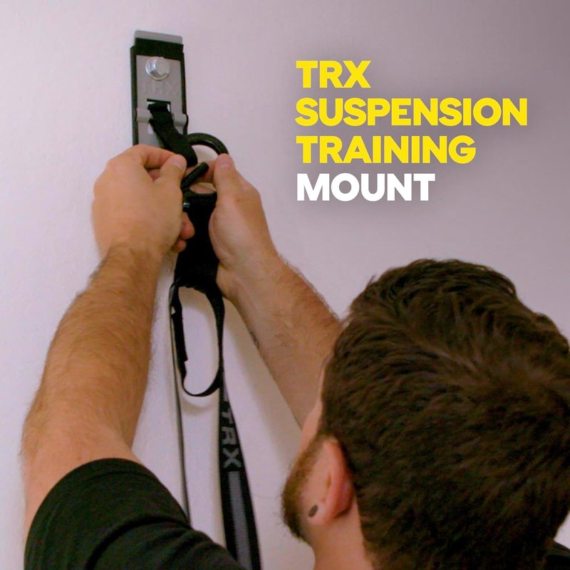 TRX Invizi-Mount Wall Anchor | 2-in-1 Suspension Trainer Hanger | Supports Up to 350 lbs