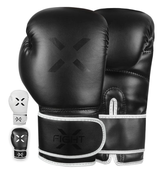 FightX Professional Boxing Gloves Men Women – Pro Training Sparring Gloves, Heavy Bag, MMA Kickboxing Muay Thai Gloves – Hook & Loop with Wrist Support – 12 Oz Guantes de Boxeo (6 8 10 14 16 Oz)(FB)