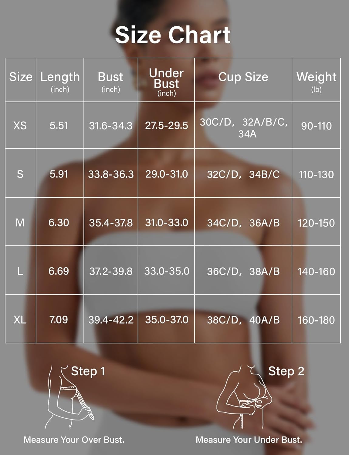Impact Backless Bandeau Bra - Adjustable Strapless Summer Workout Top | Stylish & Comfortable