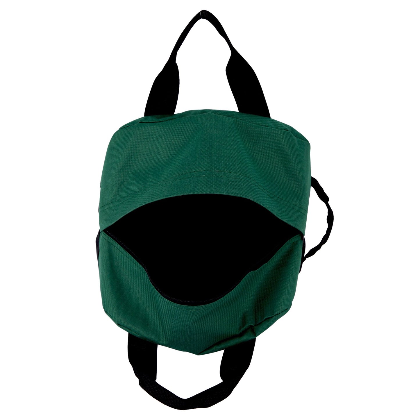 12" Mini Two Tone Duffle Bag (Dark Green)