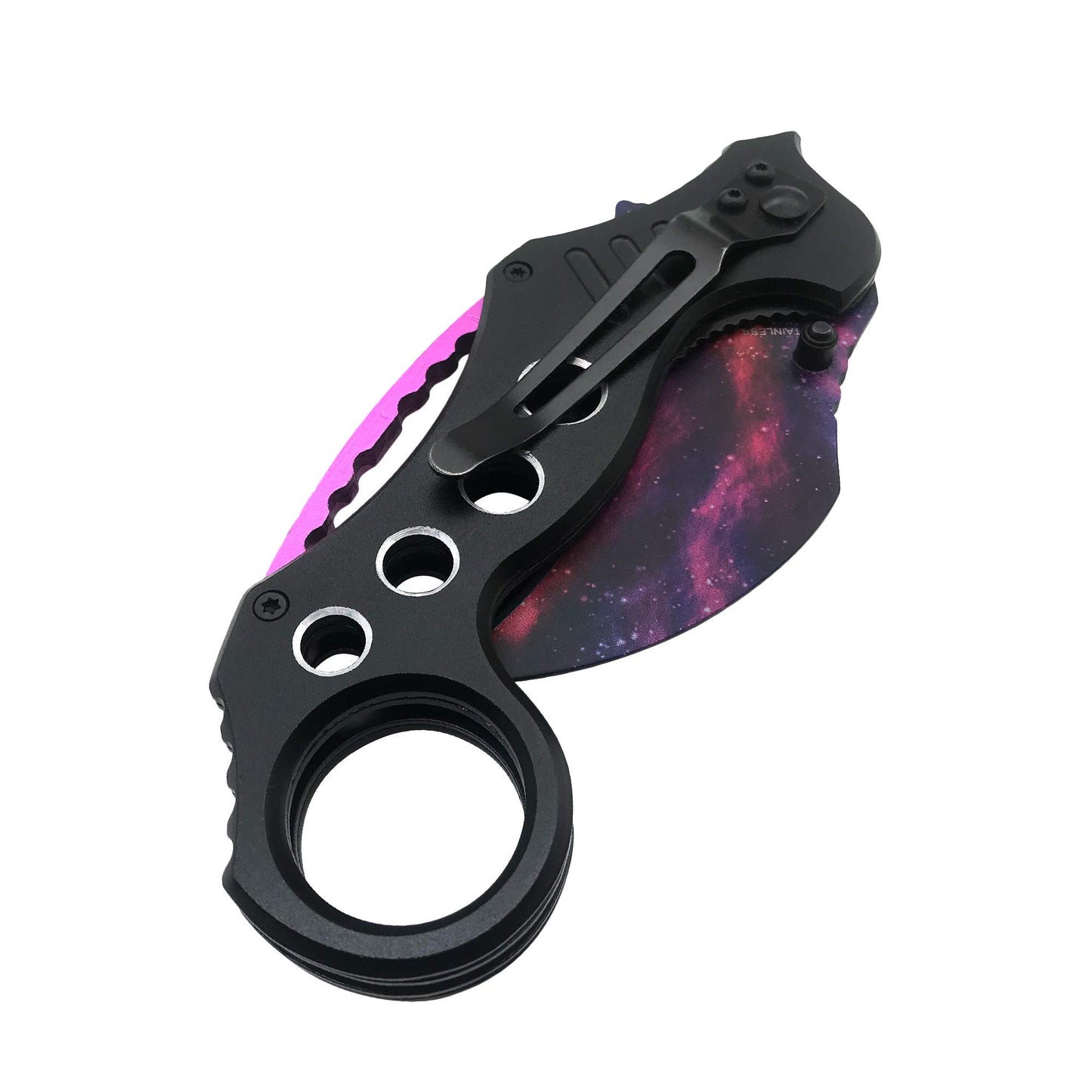 ALBATROSS EDC Cool Spring Assisted Folding Pocket Knives Tactical Sharp Raptor Claw Knife(Purple)