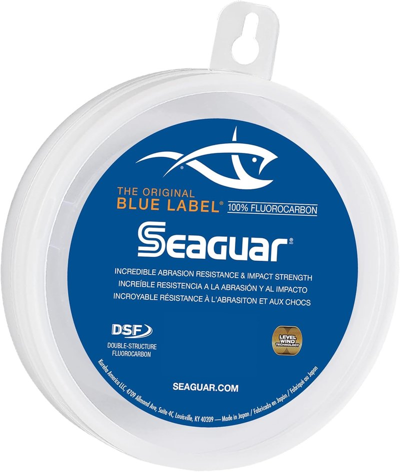 Seaguar Blue Label Fishing Leader Line - 100% Fluorocarbon, Clear | Multiple Sizes Available