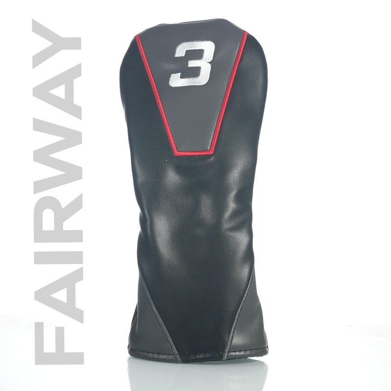 Single 3 Wood Headcover, Easy Slip-On Easy-Off Golf Club Headcover, Fleece Lined Interior, Water Resistant and Durable Shell, Individual Retail Sport Pack, (3 Wood)