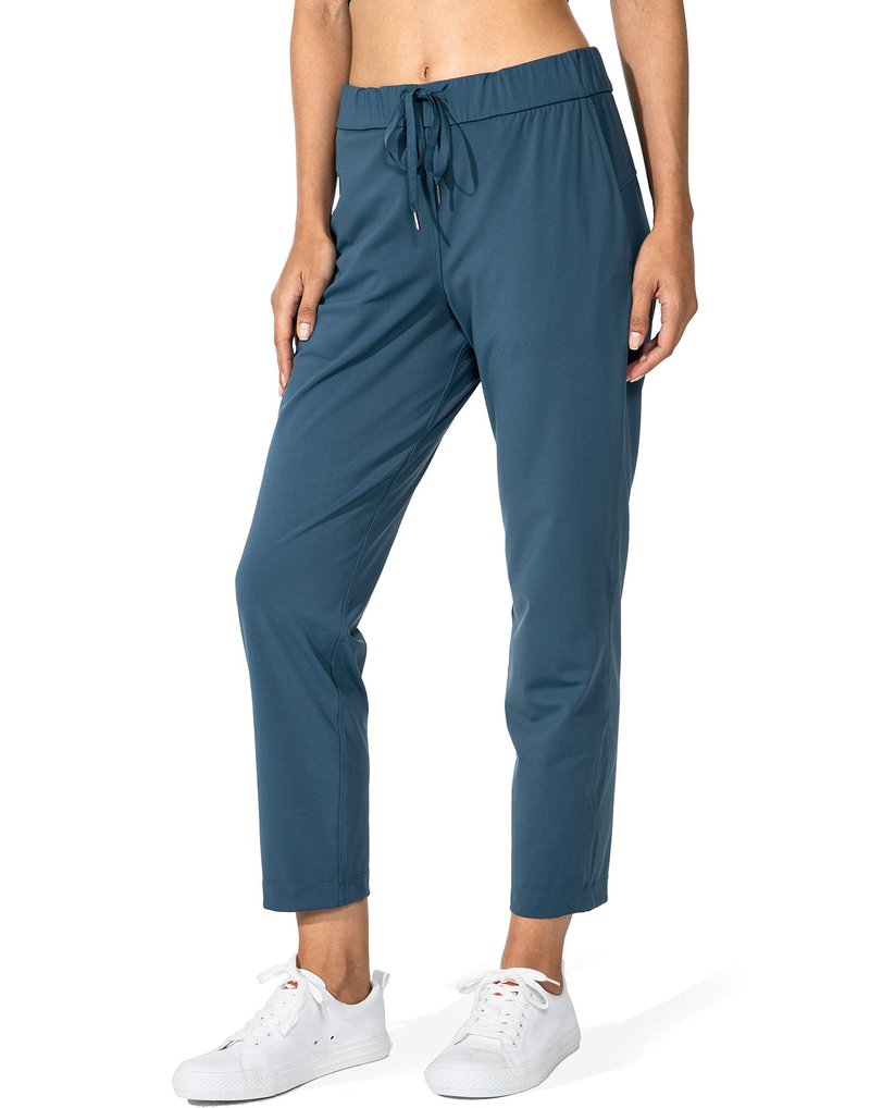 G Gradual Women's Pants with Deep Pockets 7/8 Stretch Sweatpants for Women Athletic, Golf, Lounge, Work (Indigo, XX-Large)
