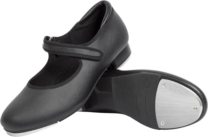 PU Leather Mary Jane Dance Shoes - Comfortable Easy Strap Tap Shoes for Women & Men