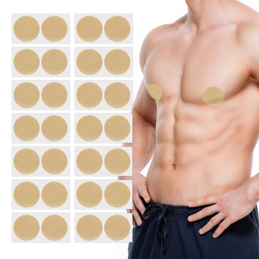 Dohia Mens Sports Nipple Cover NipGuards for Running Anti-Chafing Mens Nipple Covers for Running Cycling and Endurance or Long-Distance Sports Nipple Concealment ST3-NSYDRTT (Yellow)