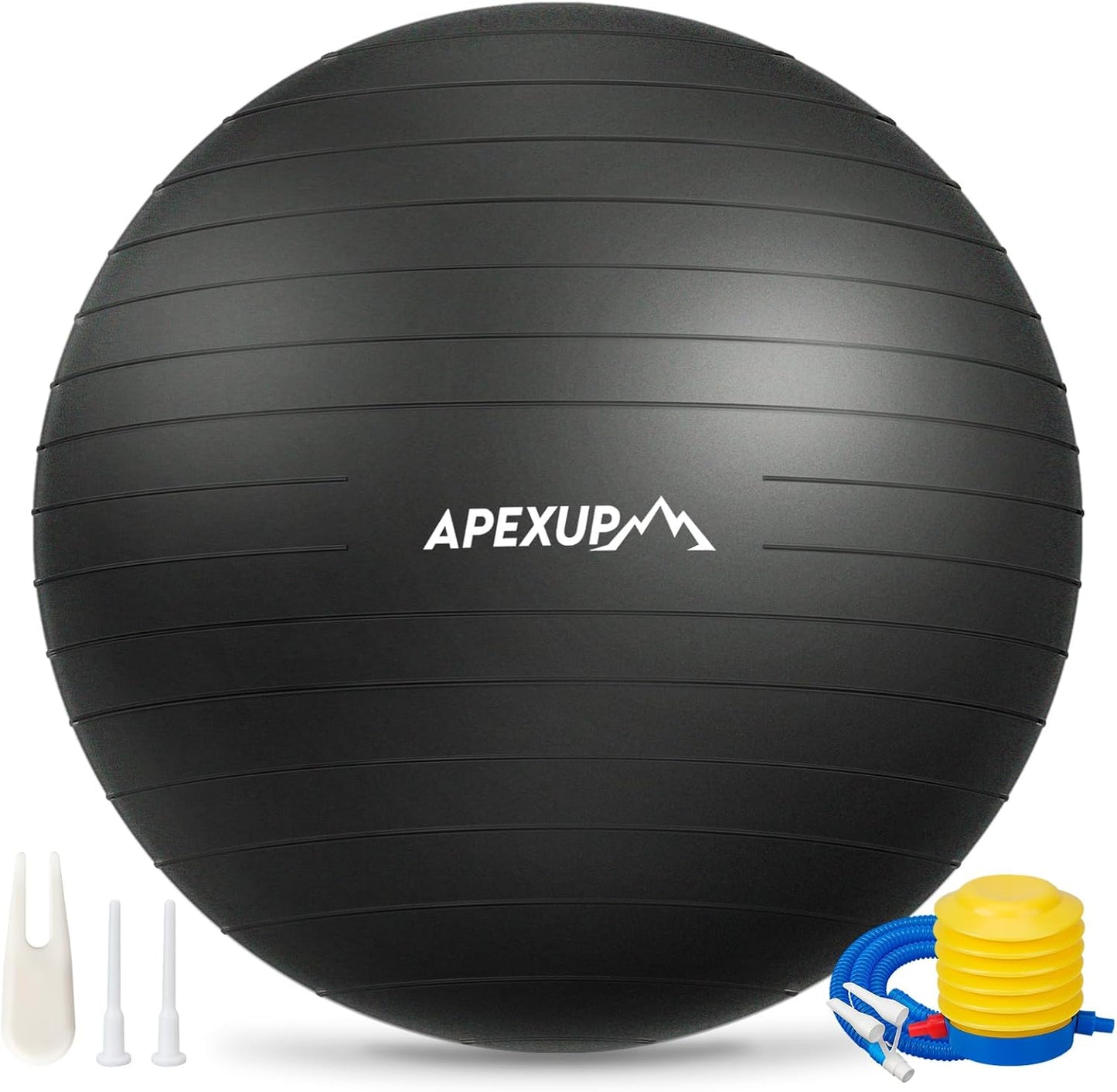 APEXUP Yoga Ball - Anti-Slip Heavy Duty Exercise Ball for Fitness, Core Workout & Balance Training | 5 Sizes Available