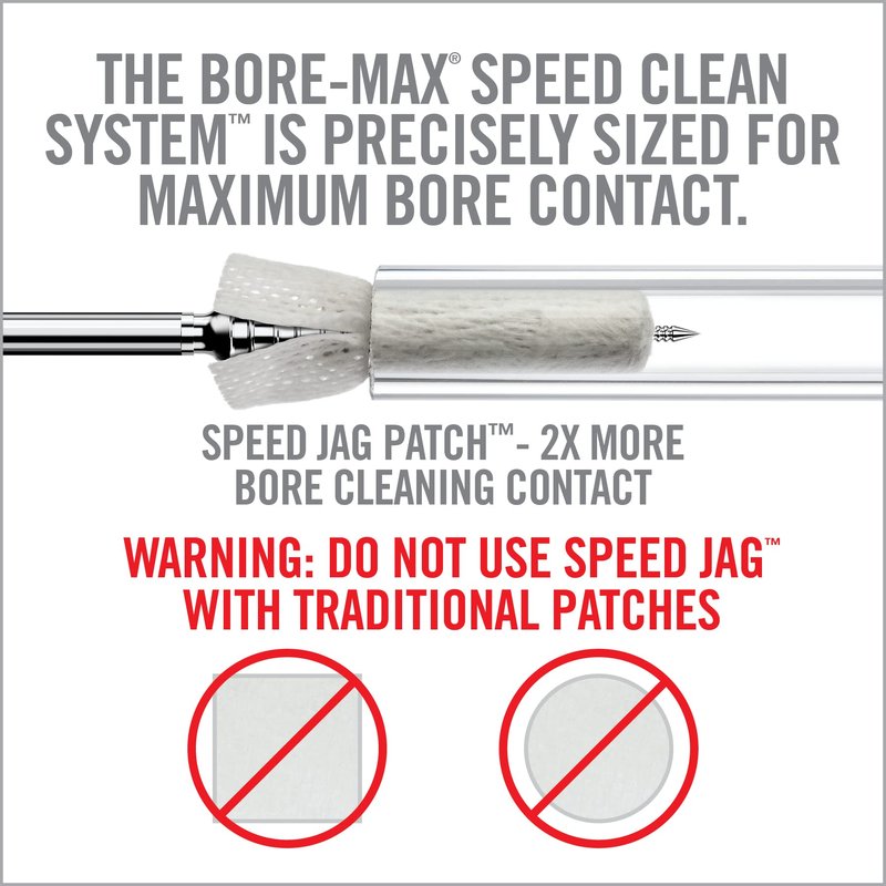 Real Avid Bore-Max Speed Patches Refill Pack, Gun Cleaning Supplies, Pistol/Rifle Cleaning Patches, 250-Count (Handgun .22cal (4")),White