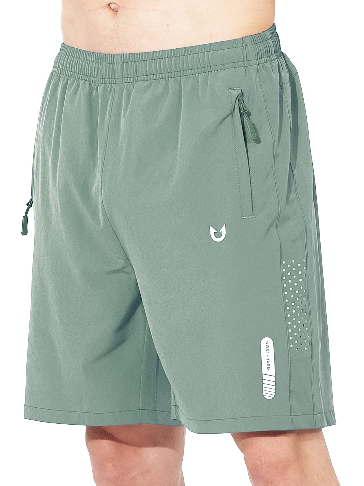NORTHYARD Men's Athletic Running Shorts Gym Workout 7"/9"/5" Quick Dry Lightweight Sports Basketball Tennis 3 Zipper Pockets LODENFROST 3XL