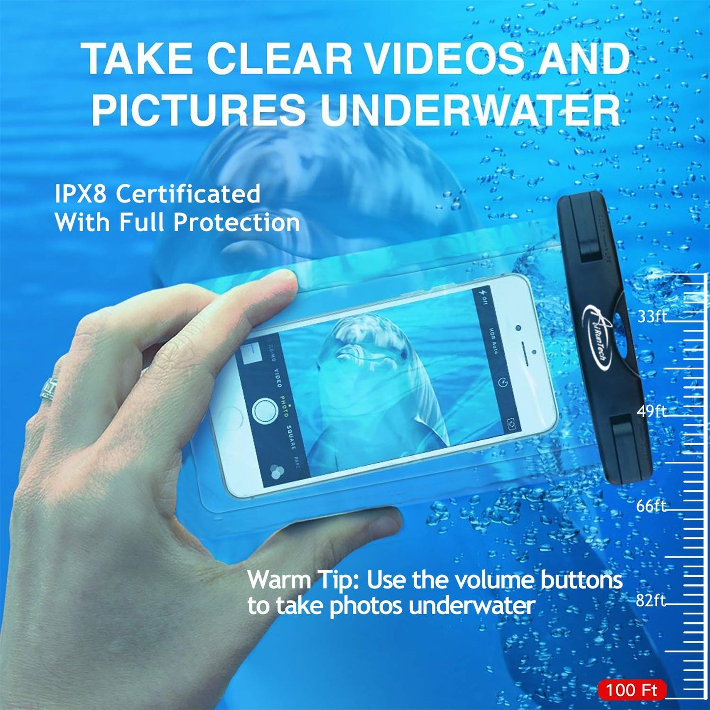 AiRunTech Waterproof Phone Pouch, Cruise Essentials 2-Piece Set, Beach Vacation Kayak Boating Cruise Accessories Must Haves, Waterproof Bag for Travel with Phone Lanyard (1 Phone case + 1 Fanny Pack)