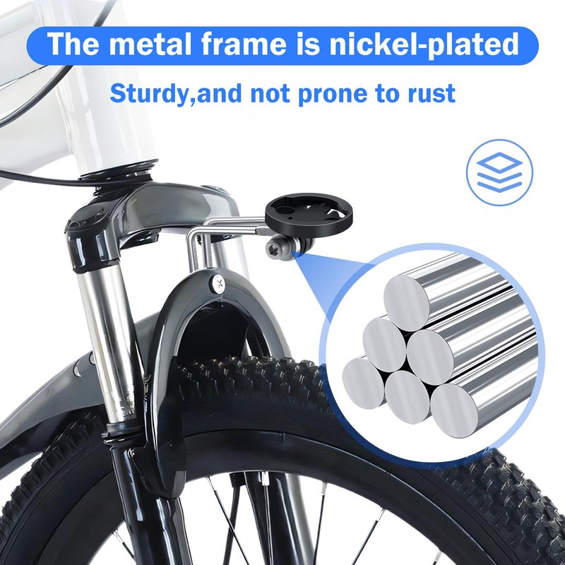 Center Fork Bicycle Headlight Bracket Clamp Accessories for Outdoor Cycling, B03S01