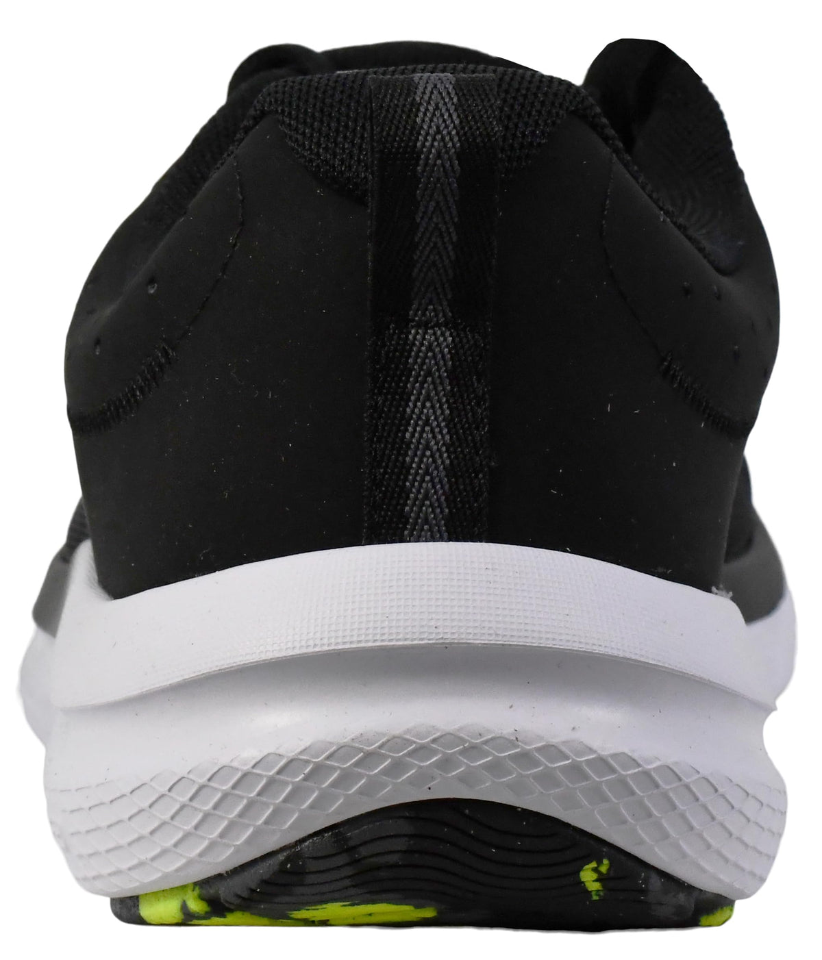 Under Armour Men's Charged Assert 10, (007) Black/Black/High Vis Yellow, 10, US