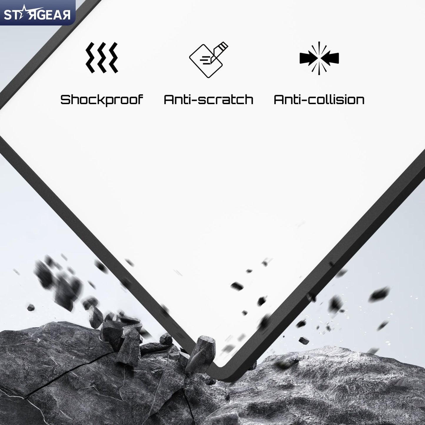 Stargear Starlink Mini Case, Mini Protective Cover Liquid Silicone Case for Starlink Satellite Dish, Accessories for Starlink Portable Protective Cover Shell with Black Sticker (Black)