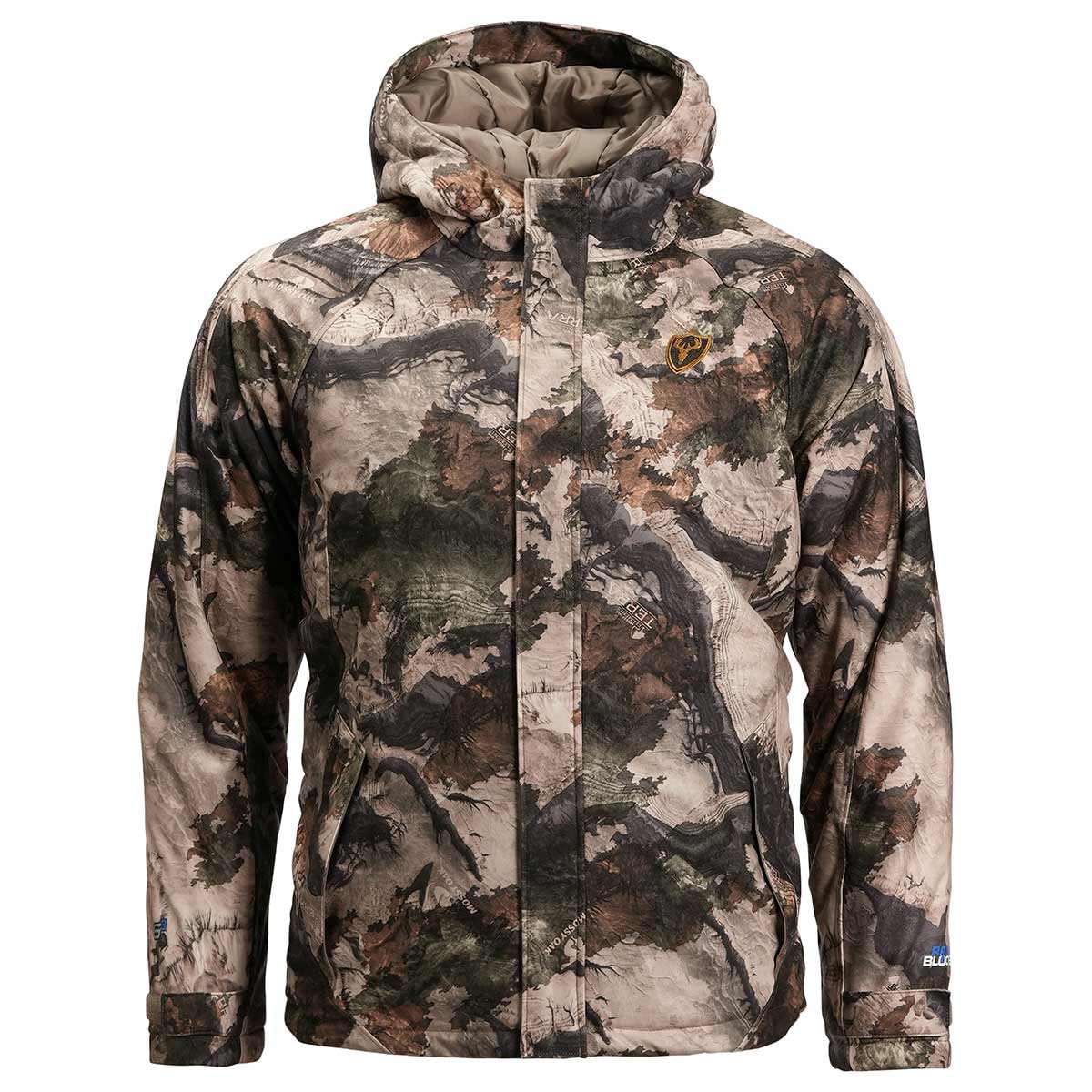 SCENTBLOCKER Men's Insulated Drencher Breathable Waterproof Camo Hunting Jacket
