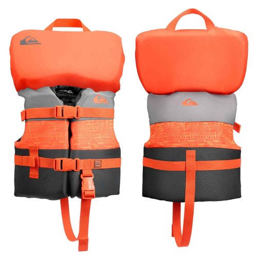 QUIKSILVER Infant Life Vest Under 33lbs, USCG Approved PFD with Quick-Release Buckles, Leg Strap and Grab Handle, for Boating, Fishing & Kayaking