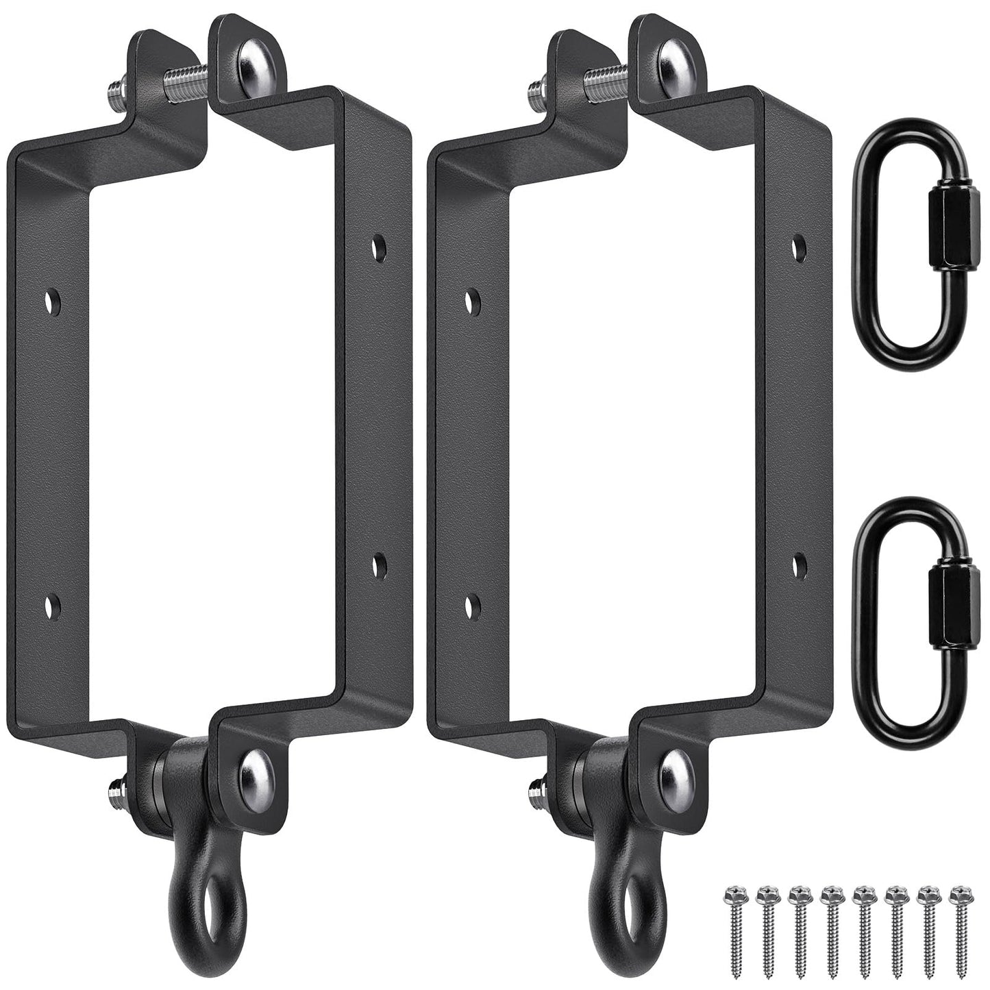 SELEWARE Heavy Duty Swing Hangers, Swing Set Accessories for 4x6 Wood Beam
