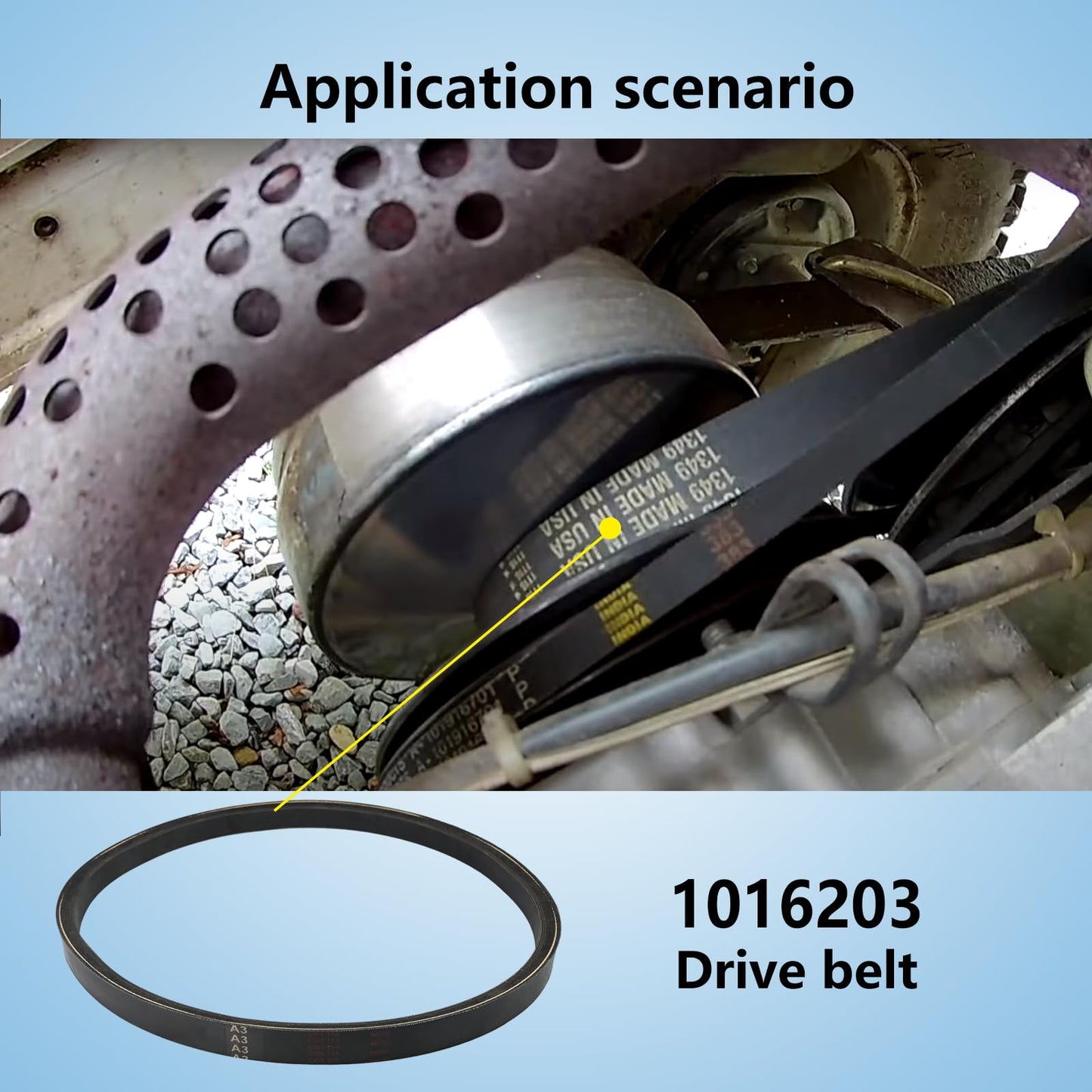 Vanshly Club Car Clutch Drive Belt for 1992-Up DS and 2004-Up Precedent Golf Cart 1016203