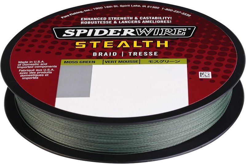 SpiderWire Stealth Braid Fishing Line - High Strength, Low Visibility | 300 Yards