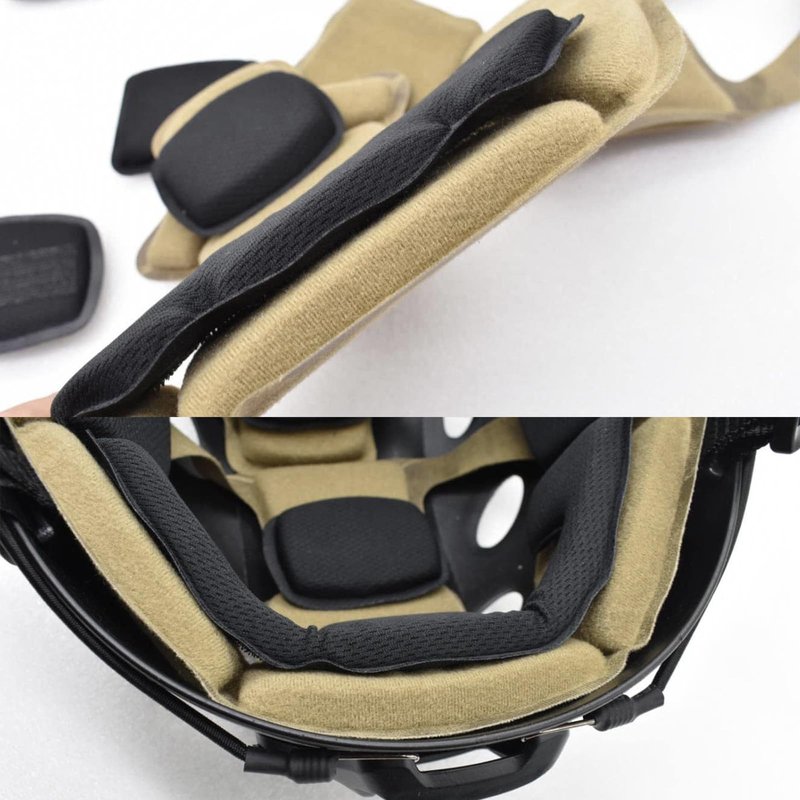 HANSTRONG GEAR Universal Tactical Airsoft Outdoor Combat Internal Replacement Memory Foam Pad Padding Inserts Protective Mat Kits Set Accessories Compatible for Fast/Mich/ACH/USMC/PASGT/EX Helmet