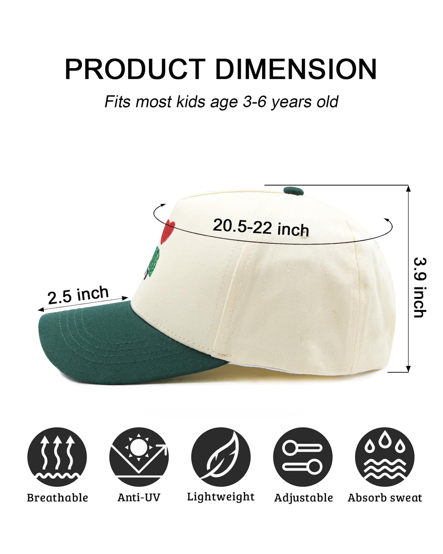 Waldeal Toddler Trucker Hats for Boys and Girls, Halloween Garbage Truck Mesh Snapback Baseball Cap for Kids Ages 2-6 Green