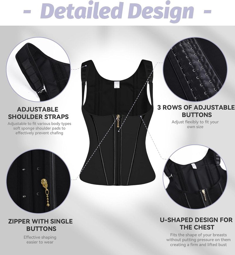 Waist Trainer for Women - Tummy Control Gym Cincher Trimmer Belt with Adjustable Strap | Comfortable Fit