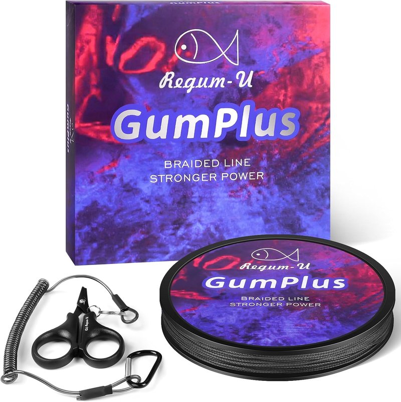 GumMAX Braided Fishing Line - 8X Abrasion Resistant, Zero Stretch | 545/1093/1640 Yards, 5-100LB