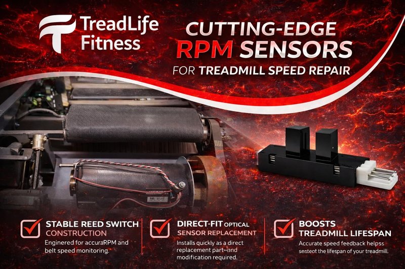 Treadmill RPM Speed Sensor | Replacement for Precor 9.3(x) - 9.33 Residential Treadmills