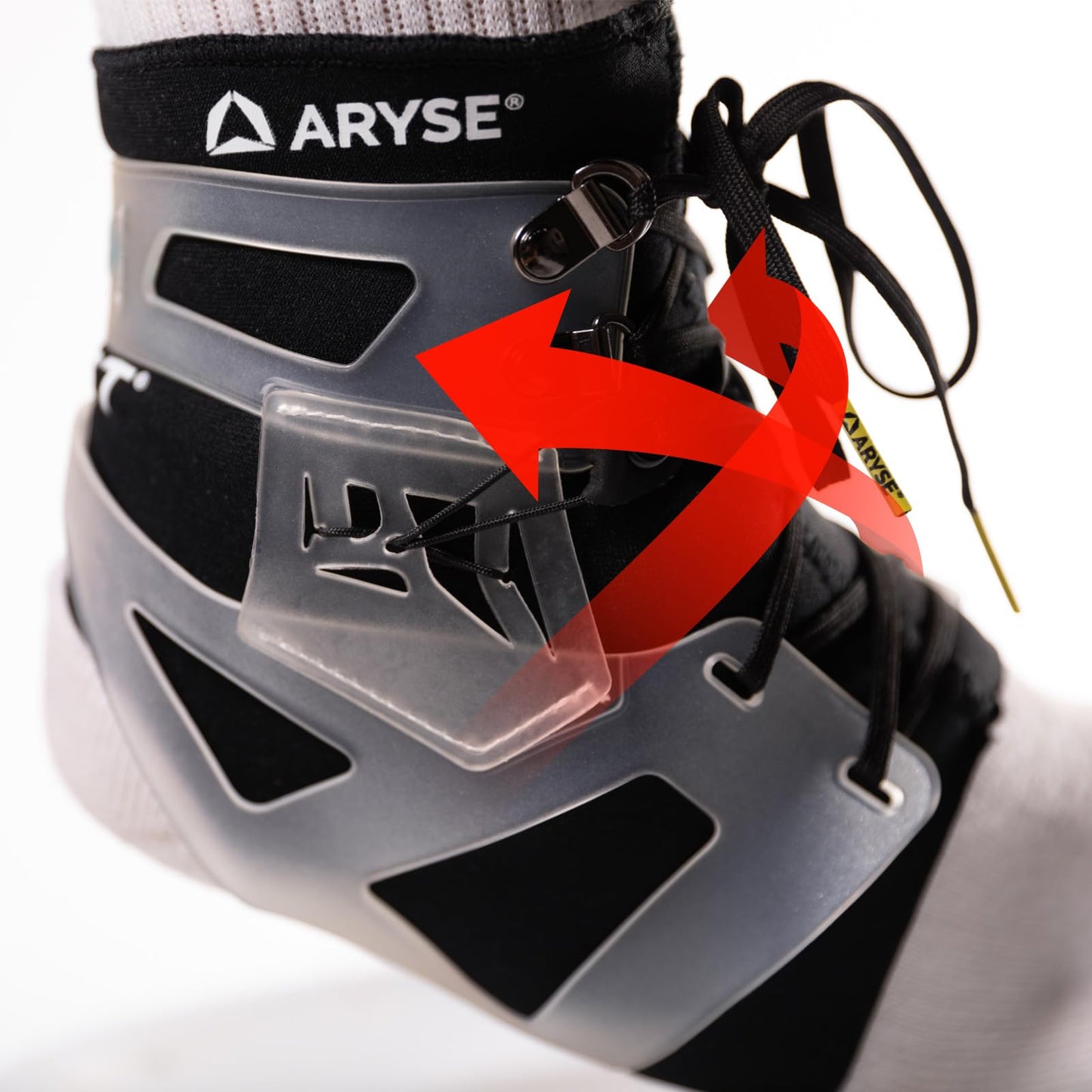 ARYSE IFAST Ankle Brace - Ankle Stabilizer For Men & Women - Great For Basketball, Volleyball, Soccer & More! (Medium, Black, Single)