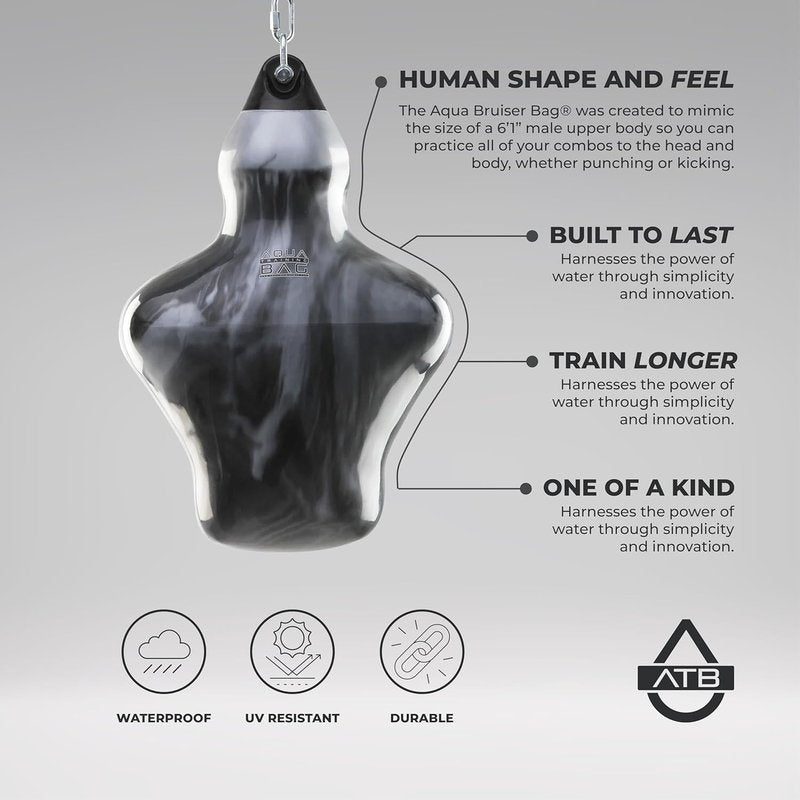 Aqua Training Bag - 150lb Torso-Shaped Heavyweight Punch Bag | Water-Filled for Joint-Friendly Training