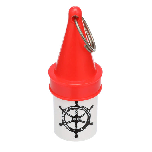 SEACHOICE 78081 High-Visibility Floating Key Buoy with Dry Storage, Red