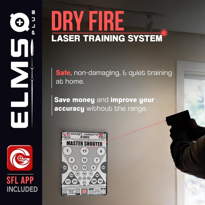 G-Sight ELMS Plus Cartridge 9mm | Dry Fire Laser Training System | Free iPhone/Android App
